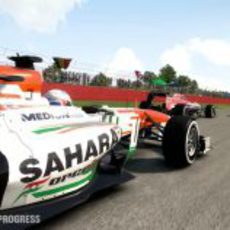 Paul di Resta con el VJM05 en el 'F1 2013'