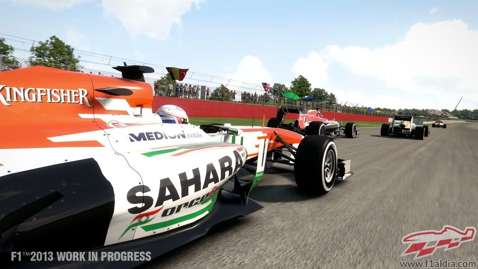 Paul di Resta con el VJM05 en el 'F1 2013'