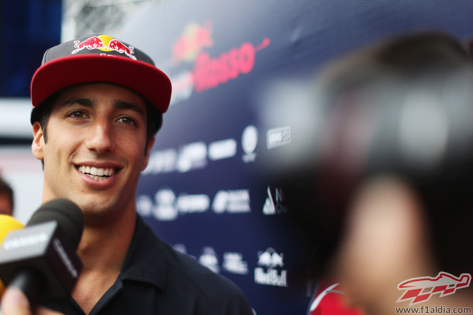 Daniel Ricciardo, entrevistado en Bélgica