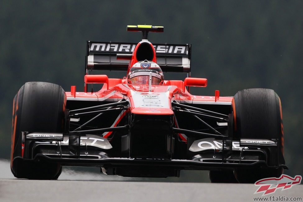 Max Chilton rodando en los libres