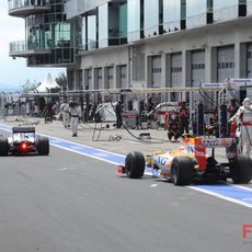 Piquet por detrás de Heidfeld