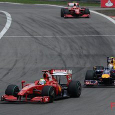 Massa y Vettel