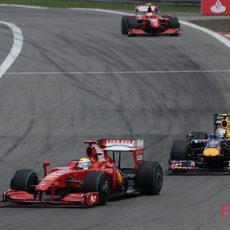 Massa y Vettel