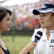 Rosberg en una entrevista