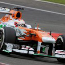 Paul di Resta tuvo, unos instantes, la pole en Bélgica