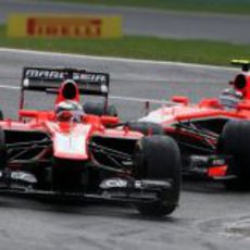 Max Chilton y Jules Bianchi pasaron a la Q2 en Bélgica