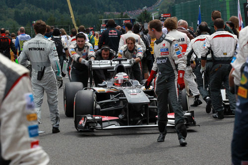 Nico Hülkenberg llega hasta su posición de parrilla