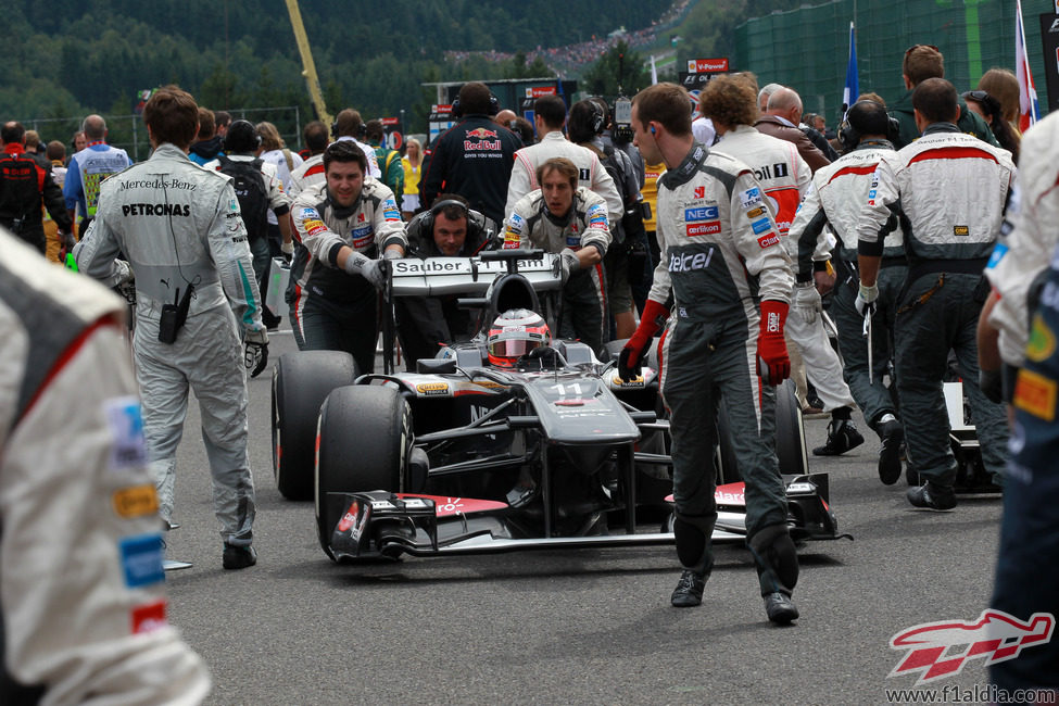 Nico Hülkenberg llega hasta su posición de parrilla