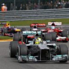 Nico Rosberg, poco después de la salida