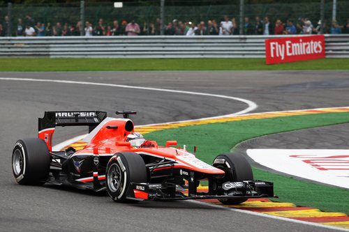 Jules Bianchi trata de sacar el máximo partido a su MR02