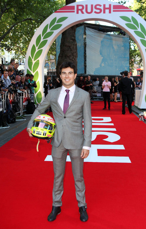 Sergio Pérez, presente en el estreno de 'Rush'