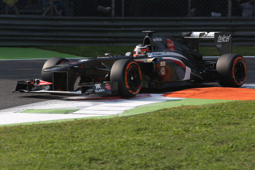 Nico Hülkenberg se sube por los pianos de Monza