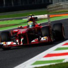 Felipe Massa tuvo un problema de marchas en Monza