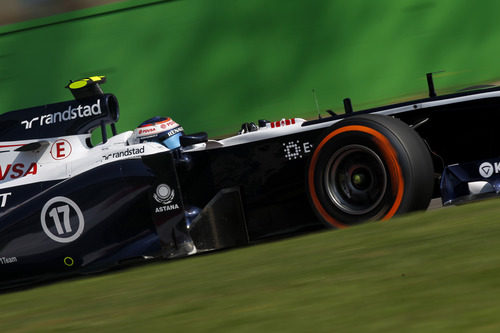 Valtteri Bottas rueda en Monza