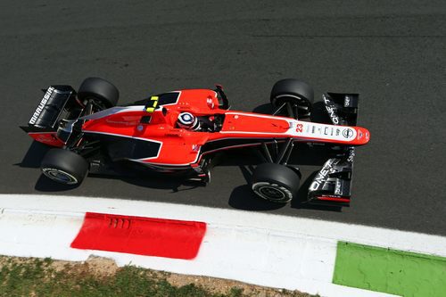 Max Chilton prueba los neumáticos medios en Monza