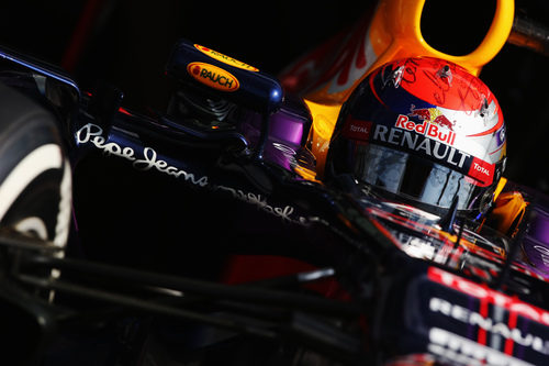 Sebastian Vettel rueda en Monza