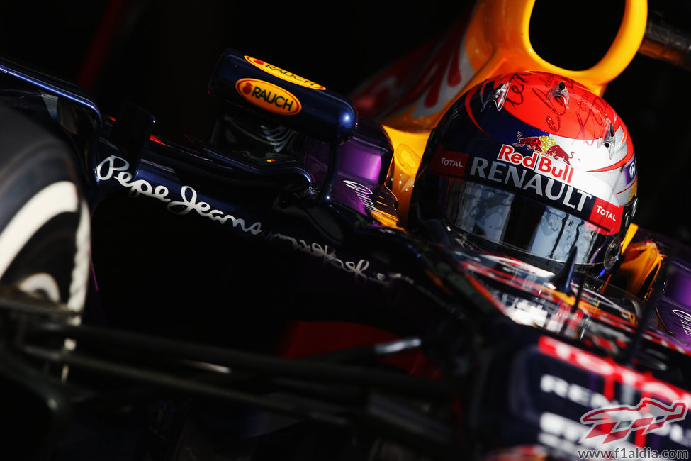 Sebastian Vettel rueda en Monza