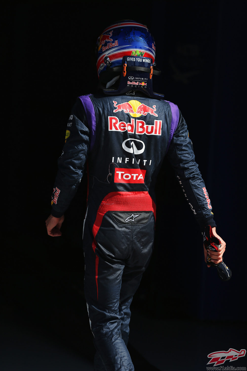 Mark Webber, caminando en Monza