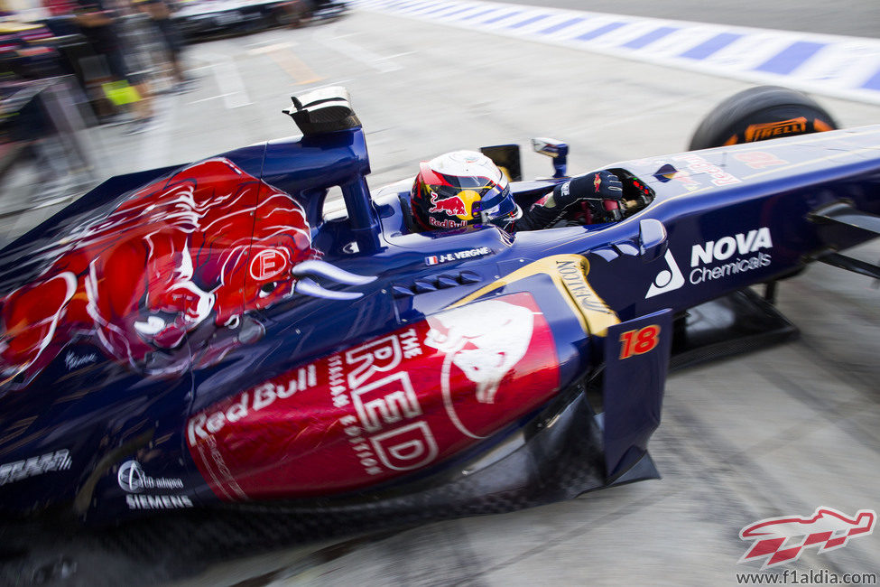 Jean-Eric Vergne sale del box