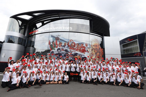 El equipo McLaren celebra el 50 aniversario 