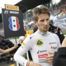 Romain Grosjean se concentra para afrontar el GP de Italia 2013