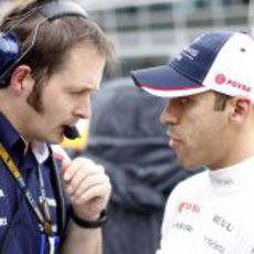 Pastor Maldonado se prepara para el GP de Italia 2013