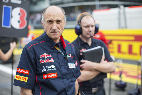 Franz Tost en la parrilla del Gran Premio de Italia