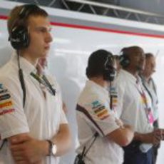 Sergey Sirotkin estuvo con Sauber en Italia