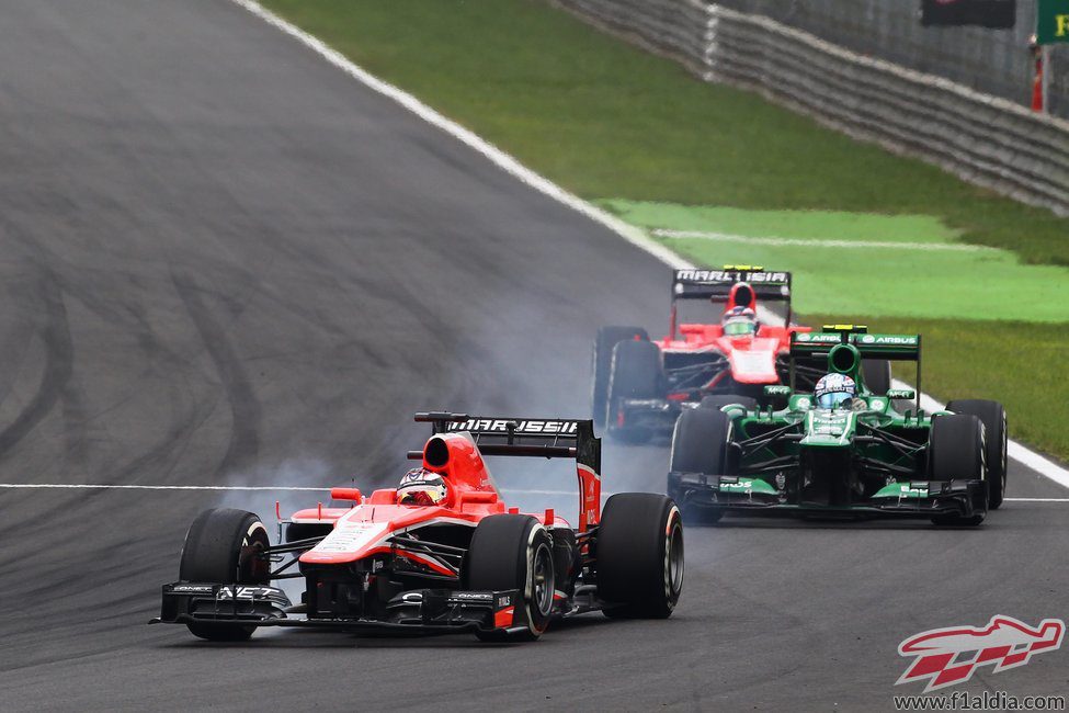 Jules Bianchi trata de sacar el máximo partido a su MR02