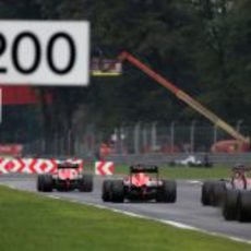 Los dos Marussia ruedan muy cerca en Monza