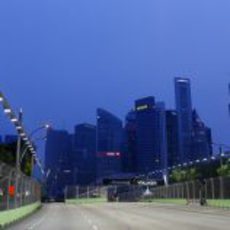 Recta del circuito de Marina Bay