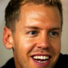 Sebastian Vettel, sonriente en Singapur