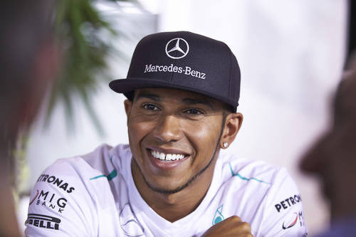Sonrisa de Lewis Hamilton