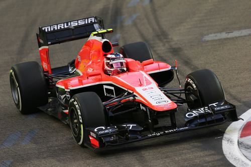 Max Chilton prueba el compuesto medio en Singapur