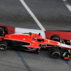 Jules Bianchi trata de sacar el máximo partido a su MR02