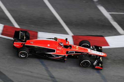 Jules Bianchi trata de sacar el máximo partido a su MR02