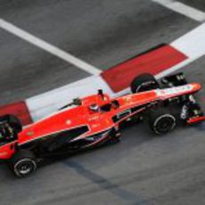 Jules Bianchi rueda con su MR02