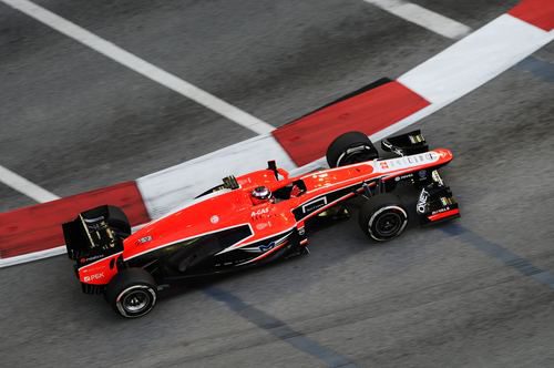 Jules Bianchi rueda con su MR02