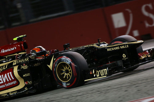 Romain Grosjean acabó tercero la clasificación en Singapur