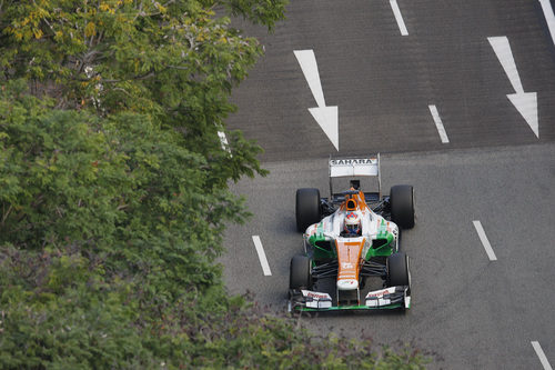 Paul di Resta en los Libres 3 del GP de Singapur