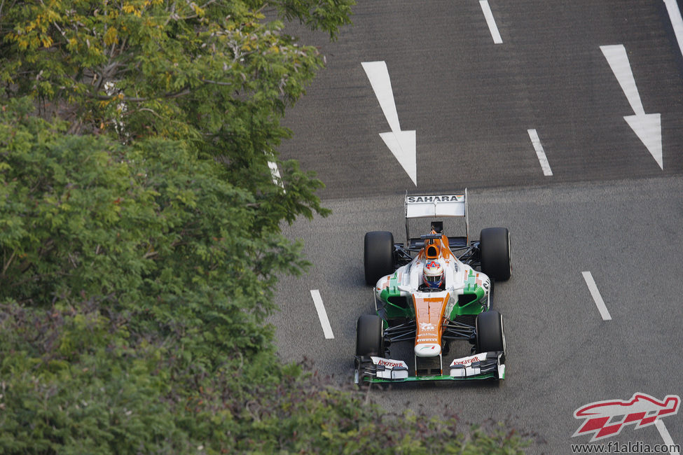 Paul di Resta en los Libres 3 del GP de Singapur