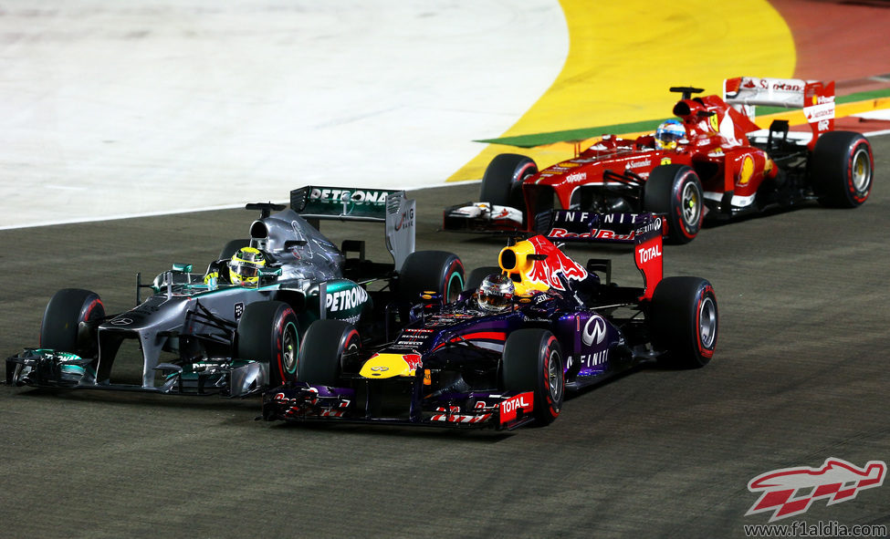 Nico Rosberg y Sebastian Vettel, emparejados 