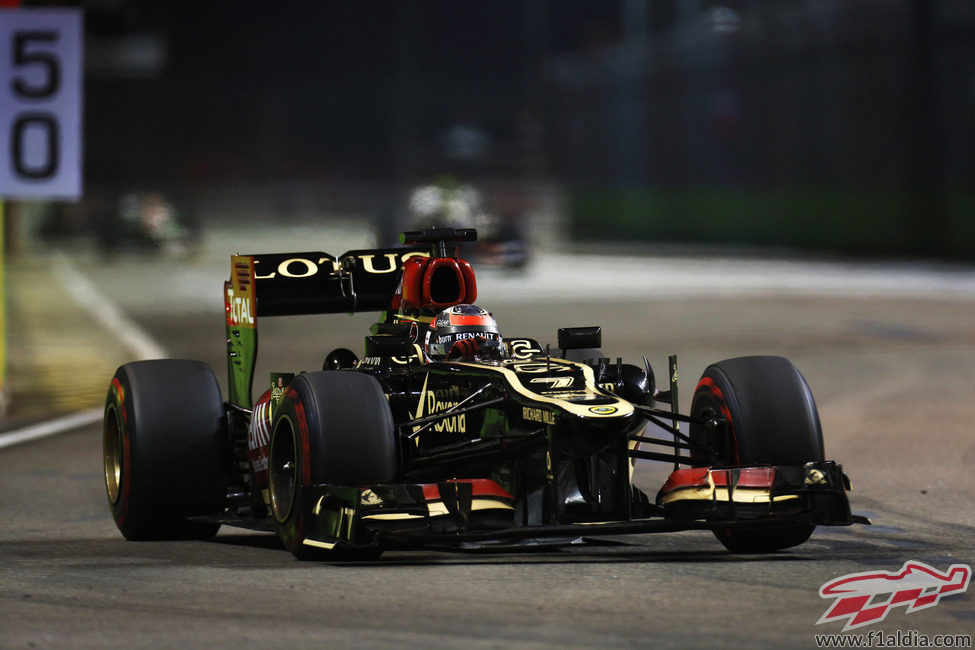 Kimi Räikkönen alcanzó el podio en Singapur