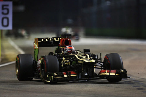 Kimi Räikkönen alcanzó el podio en Singapur