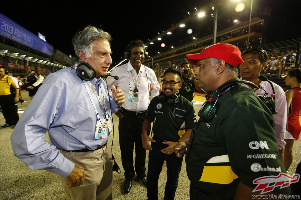 Tony Fernandes asistió al evento en Marina Bay