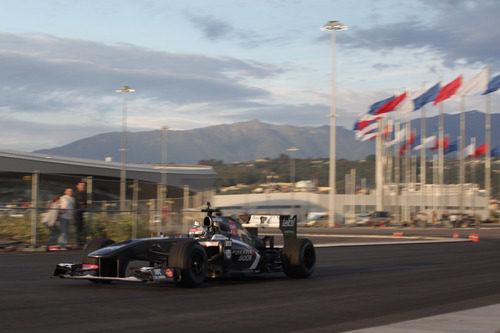 El Sauber C31 avanza en Sochi con Sergey Sirotkin