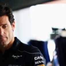 Mark Webber, pensativo en Corea