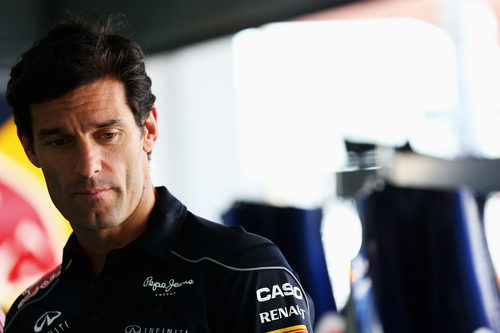 Mark Webber, pensativo en Corea