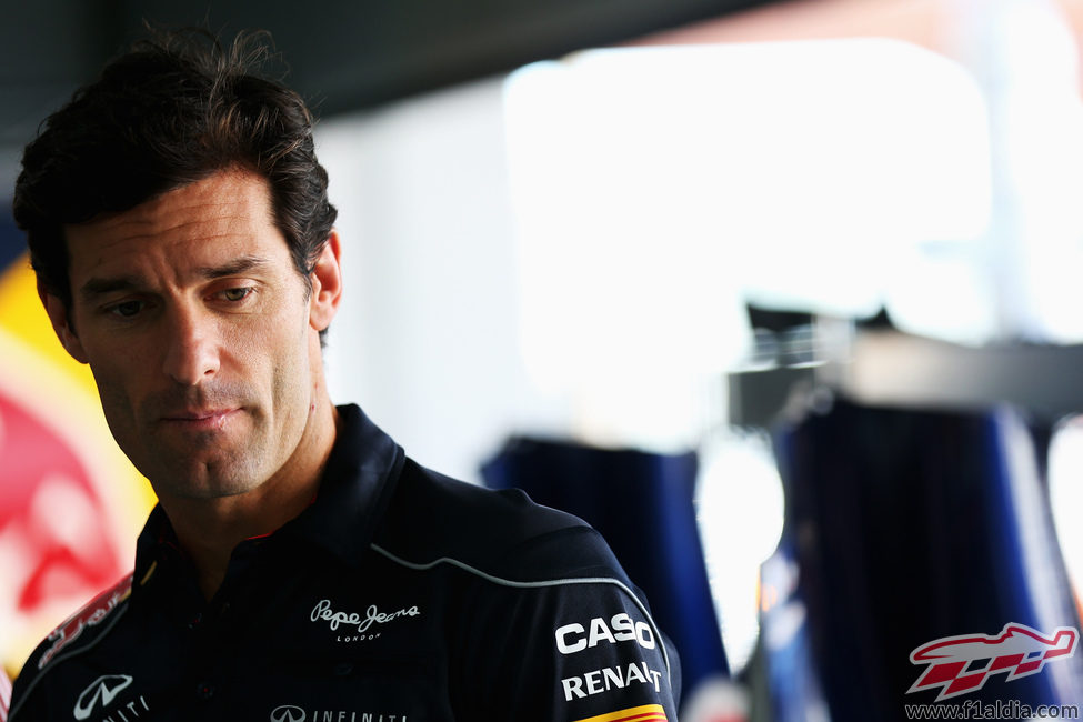 Mark Webber, pensativo en Corea