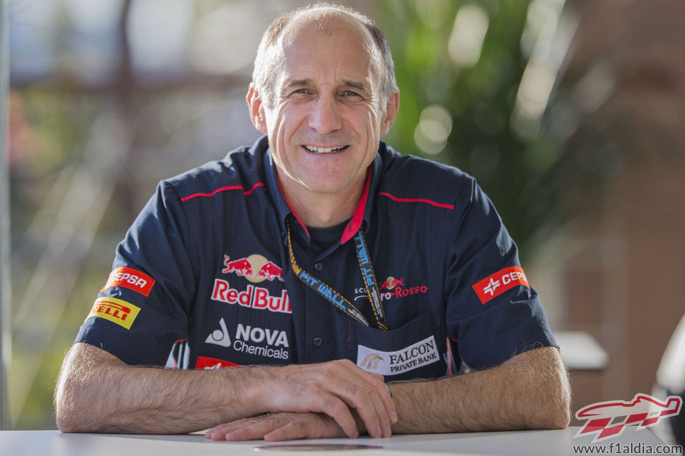 Franz Tost, sonriente